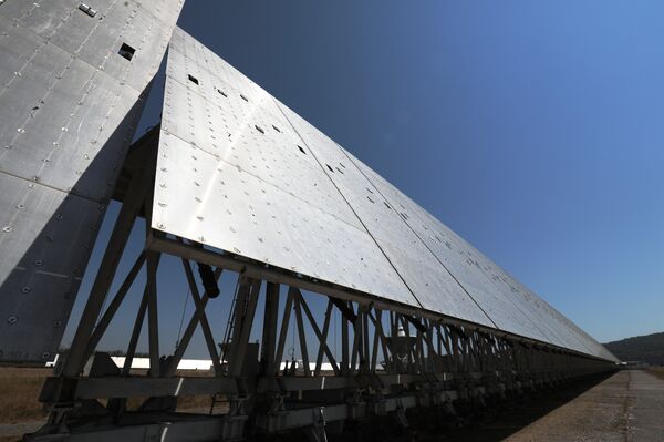 A flat reflector of the RATAN-600 radio-telescope at the Special Astrophysical Observatory, Russian Academy of Sciences A flat reflector of the RATAN-600 radio-telescope at the Special Astrophysical Observatory, Russian Academy of Sciences - Sputnik International