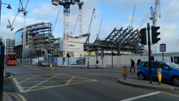 Work under way on Tottenham Hotspur's new $1 billion football stadium - Sputnik International
