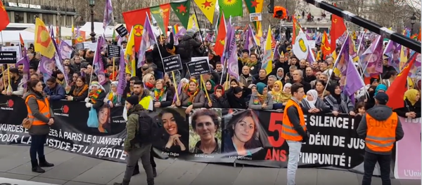 Kurdhish protest rally in Paris Kurdhish protest rally in Paris - Sputnik International