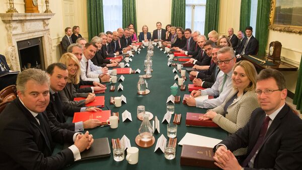 Britain's Prime Minister Theresa May leads her first cabinet meeting of the new year following a reshuffle at 10 Downing Street, London January 9, 2018 - Sputnik International