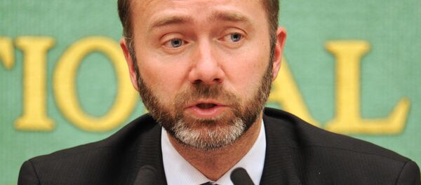 Norwegian Trade and Industry Minister Trond Giske speaks during a press conference at the Japan National Press Club in Tokyo on May 11, 2012 Norwegian Trade and Industry Minister Trond Giske speaks during a press conference at the Japan National Press Club in Tokyo on May 11, 2012 - Sputnik International