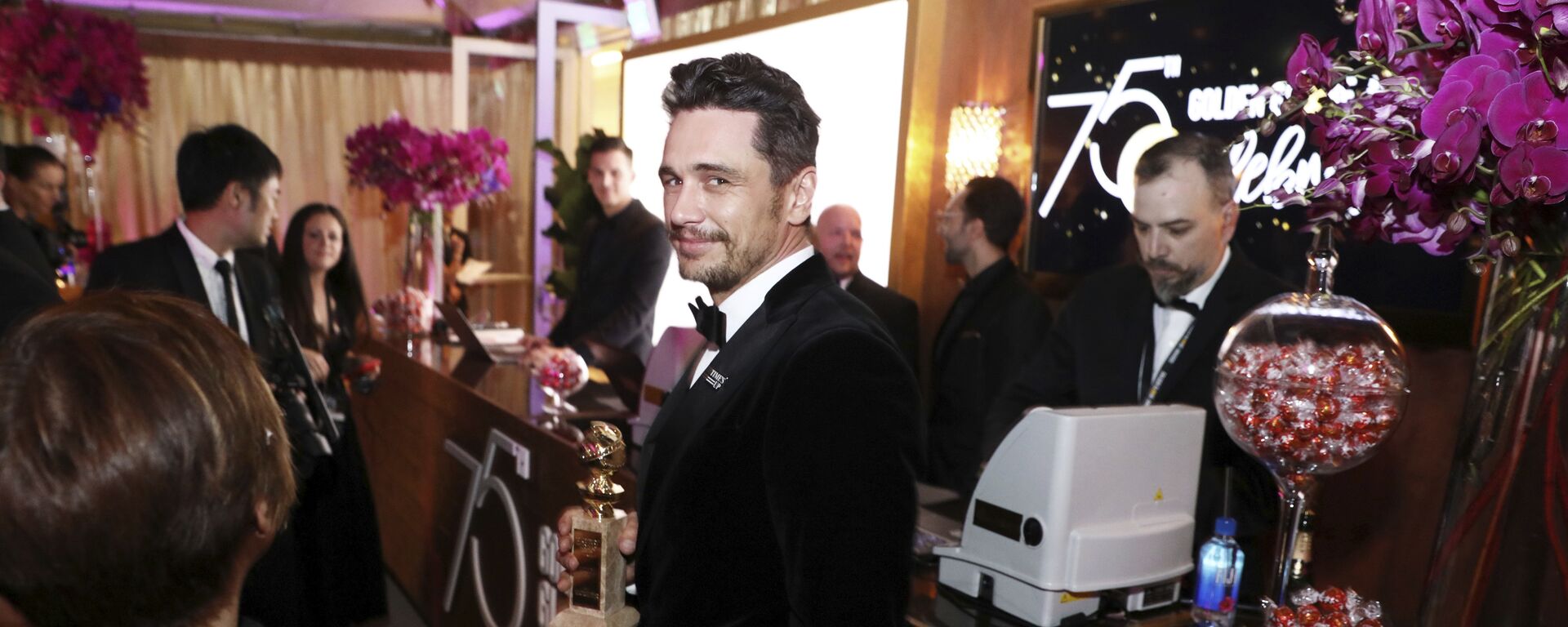James Franco is seen at the Golden Globes Official After Party sponsored by Lindt Chocolate on Sunday, Jan. 7, 2018 in Beverly Hills, Calif - Sputnik International, 1920, 23.12.2021