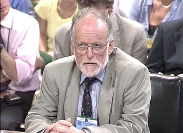 FILE -- July 18 2003 image from television of Dr David Kelly during questioning by the Commons select comittee FILE -- July 18 2003 image from television of Dr David Kelly during questioning by the Commons select comittee - Sputnik International