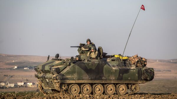 Turkish army tank stands in Esme village in Aleppo province, Syria. (File) - Sputnik International