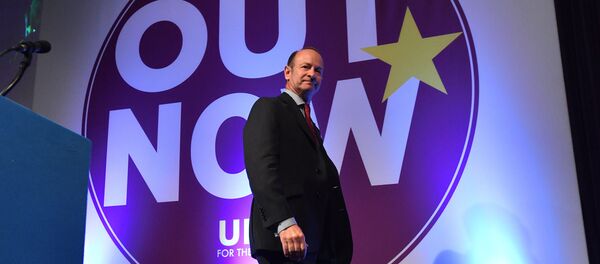 Newly elected leader of the UK Independence Party, Henry Bolton greets delegates on the first day of the UK Independence Party (UKIP) National Conference in Torquay, south-west England. (File) - Sputnik International