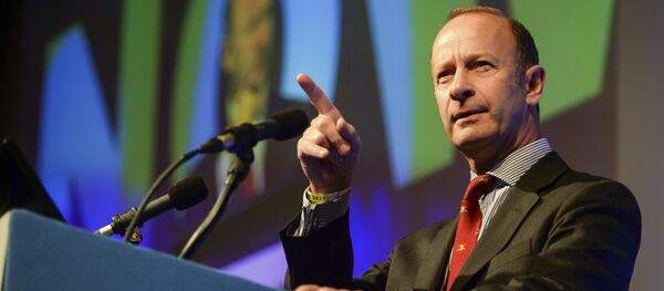 Henry Bolton, who has been elected as the new party leader of Britain's UK Independence Party speaks during the UKIP National Conference in Torquay England Henry Bolton, who has been elected as the new party leader of Britain's UK Independence Party speaks during the UKIP National Conference in Torquay England - Sputnik International