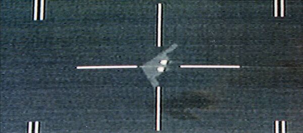 anti-aircraft missile system crosshairs are seen on a US Air Force B2 'Stealth' bomber - Sputnik International