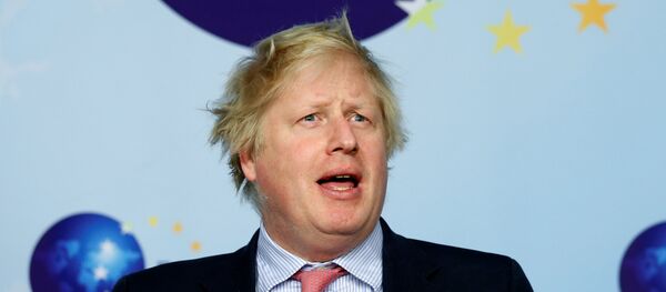 Britain's Foreign Secretary Boris Johnson attends a news conference with French Foreign Minister Jean-Yves Le Drian, German counterpart Sigmar Gabriel and European Union's foreign policy chief Federica Mogherini after meeting Iran's Foreign Minister Mohammad Javad Zarif (unseen) in Brussels, Belgium January 11, 2018 Britain's Foreign Secretary Boris Johnson attends a news conference with French Foreign Minister Jean-Yves Le Drian, German counterpart Sigmar Gabriel and European Union's foreign policy chief Federica Mogherini after meeting Iran's Foreign Minister Mohammad Javad Zarif (unseen) in Brussels, Belgium January 11, 2018 - Sputnik International