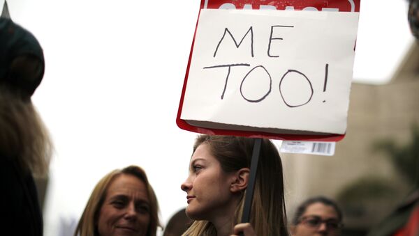People participate in a MeToo protest march for survivors of sexual assault and their supporters in Hollywood, Los Angeles, California, U.S. (File) - Sputnik International