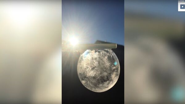 Stunning Frozen Bubble Looks Like Snowglobe - Sputnik International