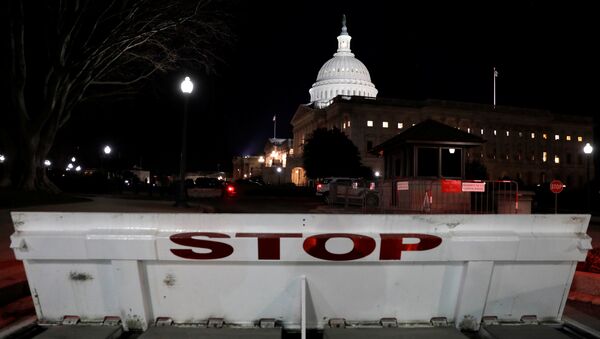 U.S. Capitol is seen shortly after beginning of the Government shutdown in Washington, U.S., January 20, 2018 - Sputnik International