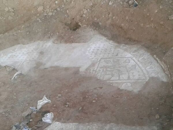 Syrian army discovered ancient Byzantian mosaics in Hama Syrian army discovered ancient Byzantian mosaics in Hama - Sputnik International