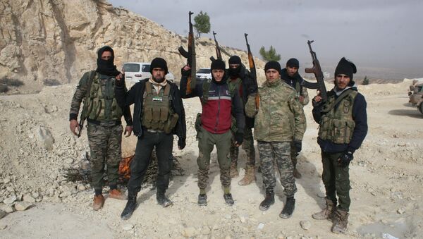 FSA fighters in Afrin, Syria - Sputnik International