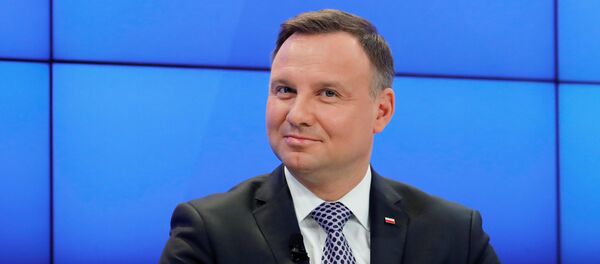 Poland's President Andrzej Duda attends the World Economic Forum (WEF) annual meeting in Davos, Switzerland Poland's President Andrzej Duda attends the World Economic Forum (WEF) annual meeting in Davos, Switzerland - Sputnik International