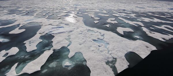 Sea ice melts on the Franklin Strait along the Northwest Passage in the Canadian Arctic Archipelago, Saturday, July 22, 2017. Because of climate change, more sea ice is being lost each summer than is being replenished in winters. Less sea ice coverage also means that less sunlight will be reflected off the surface of the ocean in a process known as the albedo effect. The oceans will absorb more heat, further fueling global warming. - Sputnik International
