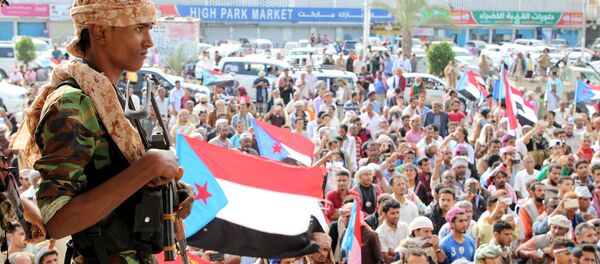 Supporters of the southern Yemeni separatists demonstrate against the government in Aden, Yemen January 28, 2018 - Sputnik International