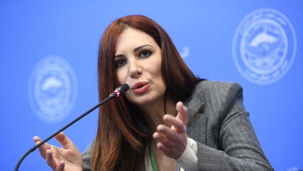 Representative from the Astana platform of the Syrian opposition Randa Kassis at the Syrian National Dialogue Congress in Sochi. - Sputnik International