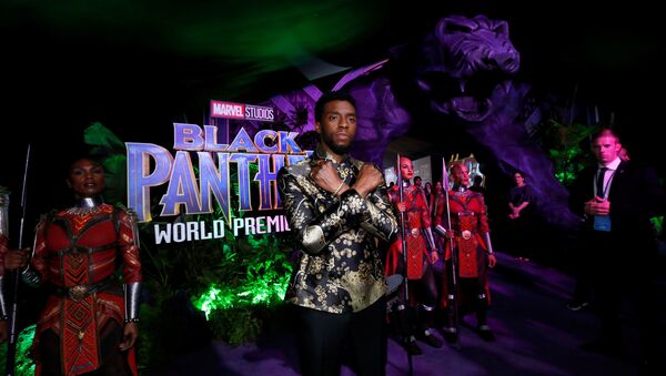 Cast member Chadwick Boseman poses at the premiere of Black Panther in Los Angeles, California, US, January 29, 2018. - Sputnik International