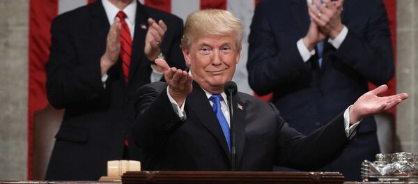 U.S. President Donald Trump delivers his first State of the Union address to a joint session of Congress inside the House Chamber on Capitol Hill in Washington, U.S., January 30, 2018 U.S. President Donald Trump delivers his first State of the Union address to a joint session of Congress inside the House Chamber on Capitol Hill in Washington, U.S., January 30, 2018 - Sputnik International
