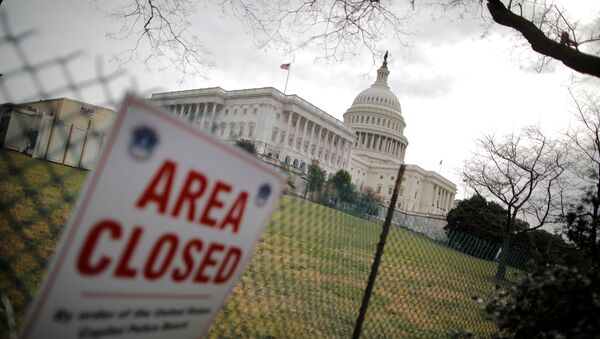 U.S. Capitol building is seen during the third day of a government shutdown in Washington, U.S. January 22, 2018 - Sputnik International