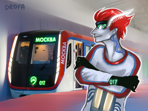 Nowoczesny wagon moskiewskiego metro w wykonaniu Sofii Stepanenko (Drofa) - Sputnik International
