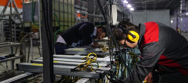 A mining-farm in the territory of a technopolis in Moscow. File photo - Sputnik International