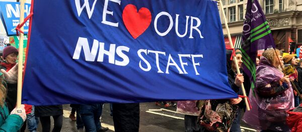 London march in support of the National Health Service (NHS) London march in support of the National Health Service (NHS) - Sputnik International