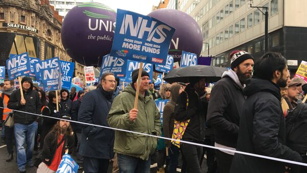 London march in support of the National Health Service (NHS) - Sputnik International