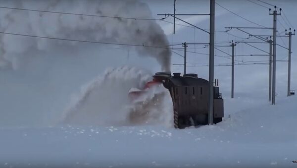 Поезда Против Снег - Видео Коллекция - Sputnik International