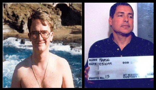 John Haase (pictured, right), got a gun smuggled into prison and then pointed the finger at Thomas Bourke (left) John Haase (pictured, right), got a gun smuggled into prison and then pointed the finger at Thomas Bourke (left) - Sputnik International