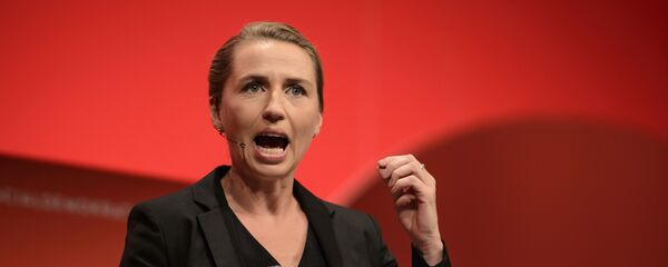 Danish Social Democrats chairman Mette Frederiksen during her opening speech Friday, Sep. 23. 2016 at the Social Democratic Party's Congress 2016 in Aalborg, Denmark - Sputnik International