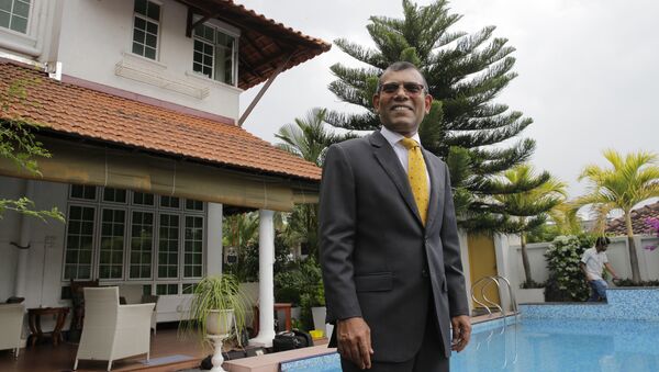 Former Maldives President Mohamed Nasheed poses for a photo following an interview with Associated Press in Colombo, Sri Lanka, Friday, Feb. 2, 2018 - Sputnik International