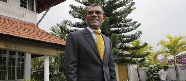 Former Maldives President Mohamed Nasheed poses for a photo following an interview with Associated Press in Colombo, Sri Lanka, Friday, Feb. 2, 2018 Former Maldives President Mohamed Nasheed poses for a photo following an interview with Associated Press in Colombo, Sri Lanka, Friday, Feb. 2, 2018 - Sputnik International