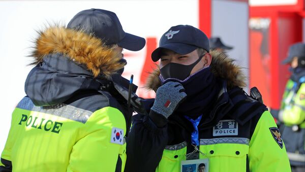 South Korean police officers - Sputnik International