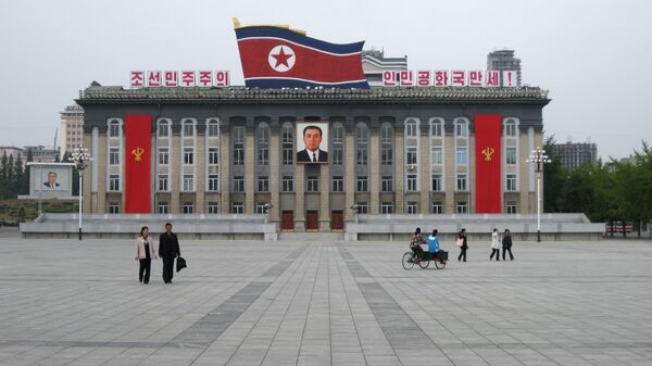 The Central Square, named after Korea's found Kim Il Seng, in Pyongyang. File photo - Sputnik International