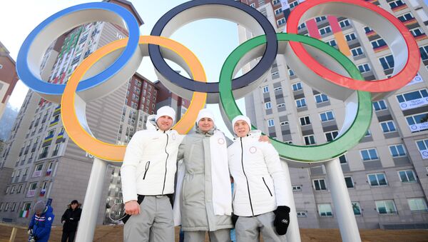Russian athletes in the Pyeongchang Olympic Village - Sputnik International