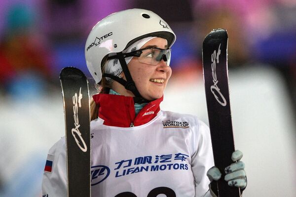 Kristina Spiridonova (Russia) during the aerials competition at the 2016–17 FIS Freestyle Skiing World Cup Moscow. (File) Kristina Spiridonova (Russia) during the aerials competition at the 2016–17 FIS Freestyle Skiing World Cup Moscow. (File) - Sputnik International