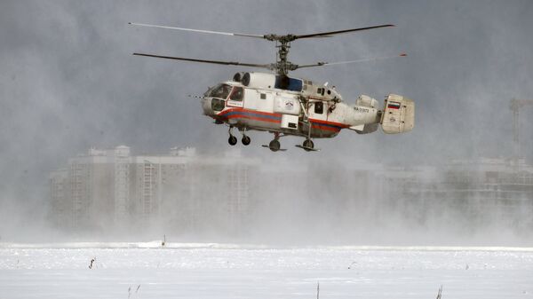 One of MAC's Ka-32A search and rescue helicopters coming in for a landing. - Sputnik International