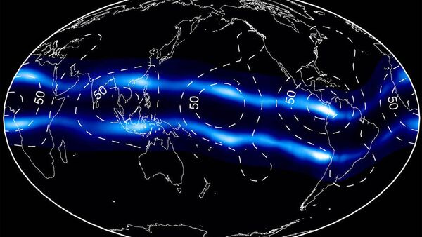 Equatorial ionosphere composite image built from 30 days of atmospheric observations by NASA's IMAGE satellite - Sputnik International