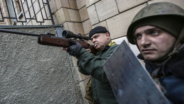 Armed oppositionists seen in the Independence Square, Kiev. (File) - Sputnik International