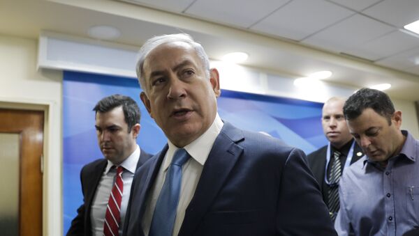 Israeli Prime Minister Benjamin Netanyahu arrives for a cabinet meeting in Jerusalem, Wednesday, Jan. 3, 2018 - Sputnik International
