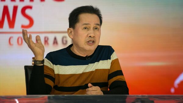 Apollo Quiboloy, head of the Kingdom of Jesus Christ, a non-Catholic religious group and spiritual adviser of president-elect Rodrigo Duterte, speaks during a press conference in Davao City in southern island of Mindanao. (File) - Sputnik International