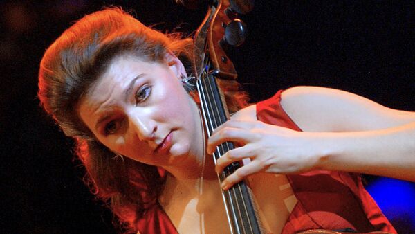 This file photo taken on February 27, 2003 shows French cellist Ophelie Gaillard performing after being awarded the Victoire de la Musique Classique for best soloist - Sputnik International