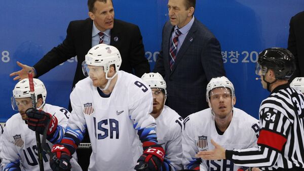 US ice hockey national team's head coach Tony Granato (L). File photo - Sputnik International