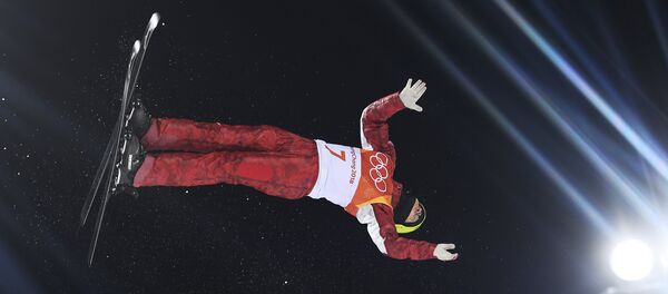 Ilya Burov (Russia) at aerials competitions among men at the XXIII winter Olympic Games in Pyeongchang - Sputnik International