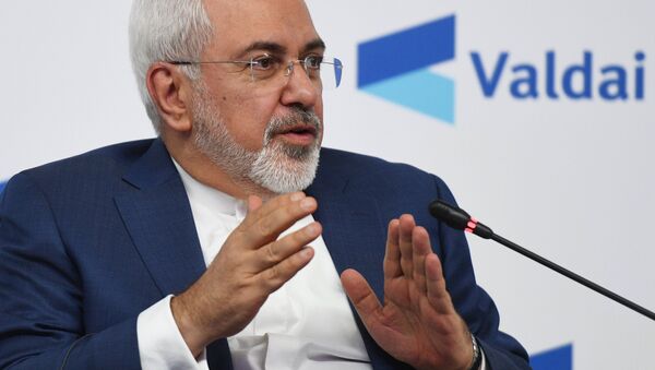 Iranian Foreign Minister Javad Zarif at the conference Russia in the Middle East: Playing on all fields held by the Valdai Discussion Club in Moscow - Sputnik International
