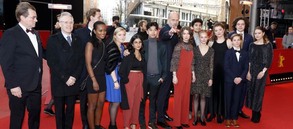 Director and executive producer Erik Poppe and cast members arrive for the screening of the movie Utoya 22.juli (U - Jully 22) at the 68th Berlin International Film Festival Berlinale in Berlin,Germany Director and executive producer Erik Poppe and cast members arrive for the screening of the movie Utoya 22.juli (U - Jully 22) at the 68th Berlin International Film Festival Berlinale in Berlin,Germany - Sputnik International