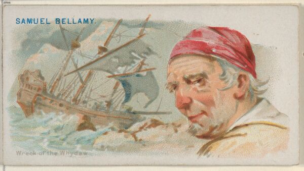 Samuel Bellamy, Wreck of the Whydah, from the Pirates of the Spanish Main series (N19) for Allen & Ginter Cigarettes - Sputnik International