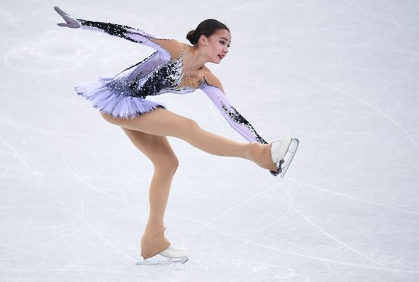 Olympic Athlete from Russia Alina Zagitova performs her short program during the women's figure skating competition at the 2018 Winter Olympics in Pyeongchang Olympic Athlete from Russia Alina Zagitova performs her short program during the women's figure skating competition at the 2018 Winter Olympics in Pyeongchang - Sputnik International