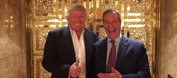 Nigel Farage (R) and Donald Trump Nigel Farage (R) and Donald Trump - Sputnik International